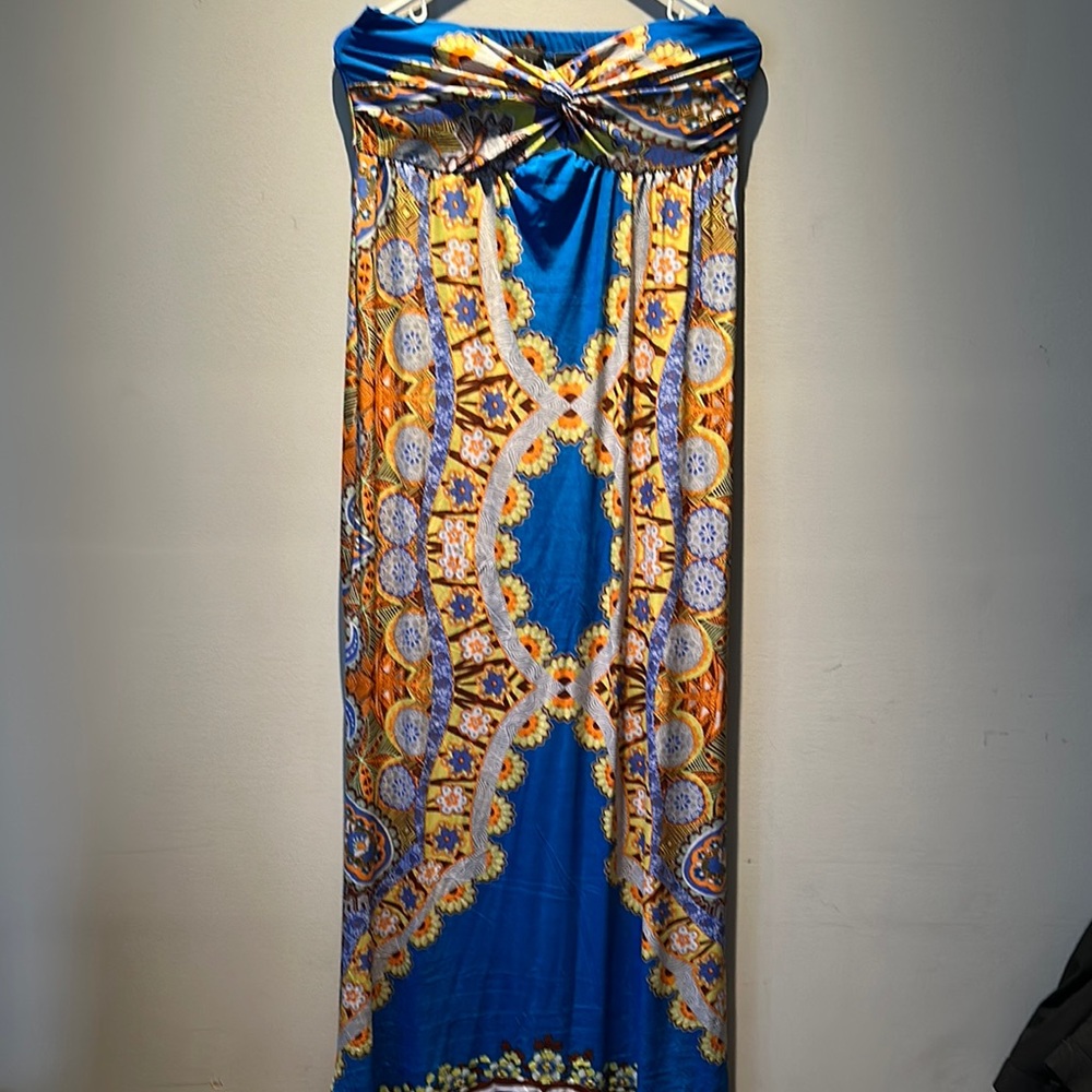 Chelsea & Zoe Blue and Orange Swim Coverup